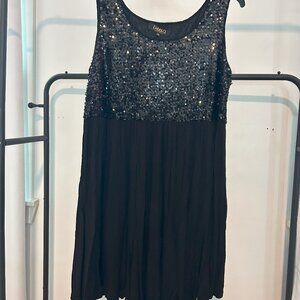Black Sequin Dress
